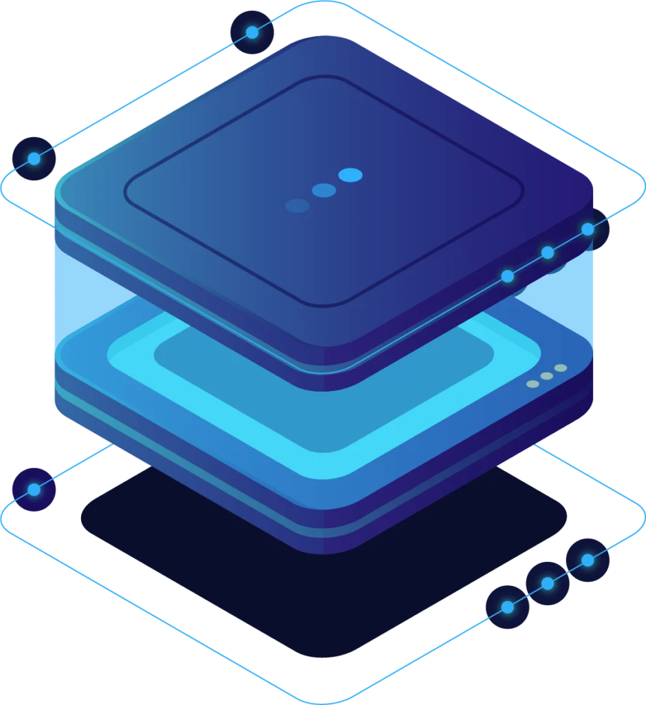 Abstract layered technology illustration